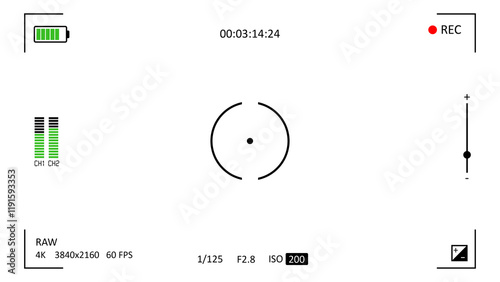 Camera recording screen overlay