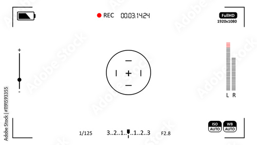 Camera recording screen overlay