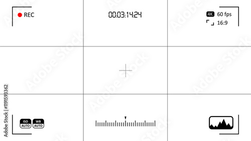 Camera recording screen overlay