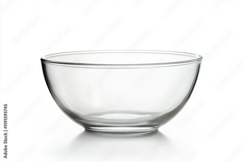 Empty Clear Glass Bowl - Perfect for Serving Empty Clear Glass Bowl - Perfect for Serving