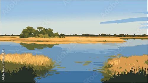 A Serengeti Moment at Chobe National Park, Botswana.eps