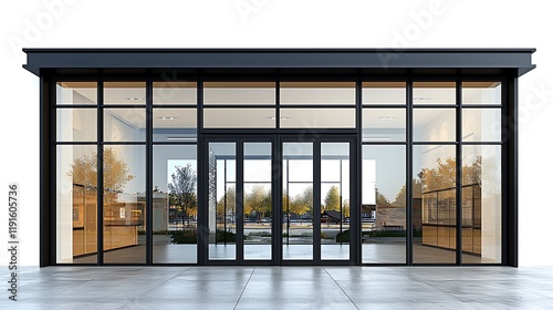 entrance to the office 