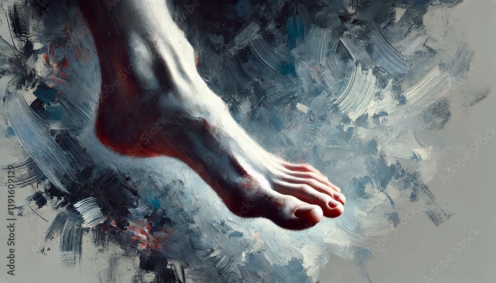 Fototapeta premium Subtle Elegance in Poised Motion