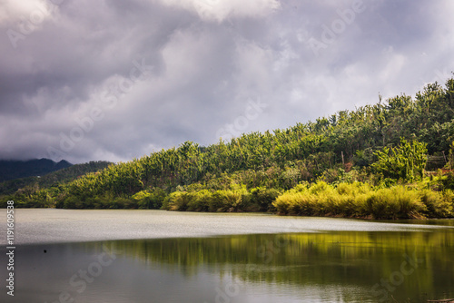 Lago de Matrullas is one of the largest reservoirs on the Island and is used to produce hydroelectricity.