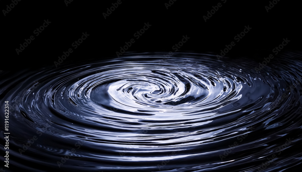 water current, whirlpool, rotation, suction, water surface, wave, ripple, black background water current, whirlpool, rotation, suction, water surface, wave, ripple, black background