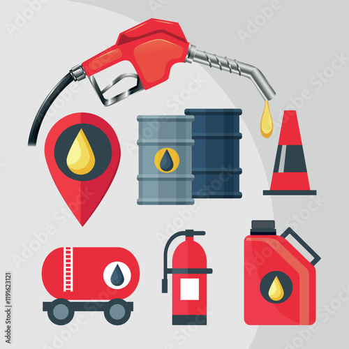 Oil prices refill gas petrol station oil industry trading fuel tank world economy