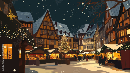 Colmar Christmas Market Glow