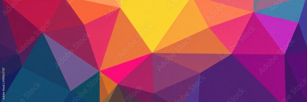 Geometric low-poly triangle pattern, vibrant hues , polygon background, background Geometric low-poly triangle pattern, vibrant hues , polygon background, background