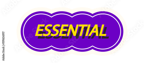 Essential message pop art sticker
