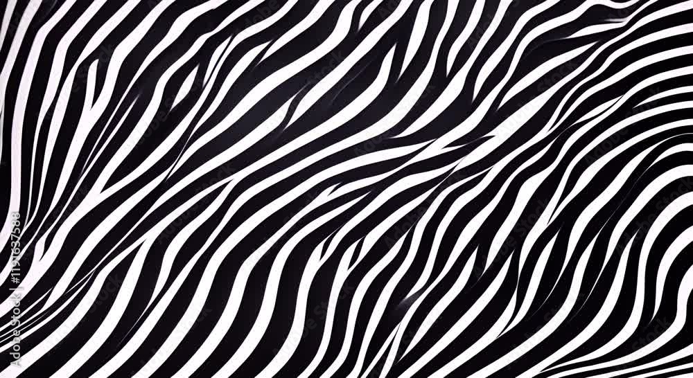Zebra Stripes Pattern Detailed Texture 4K
