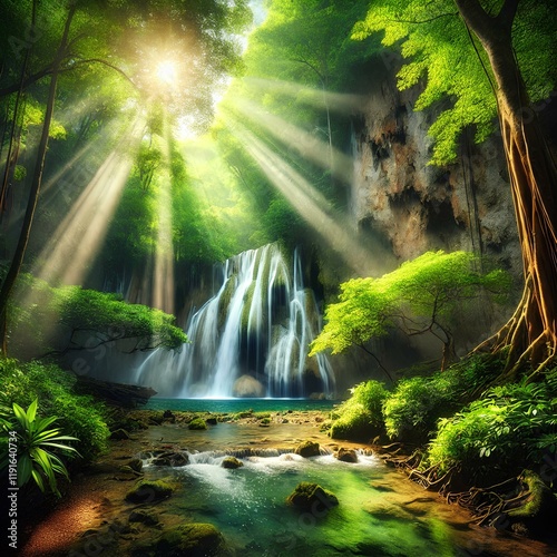 waterfall in the forest