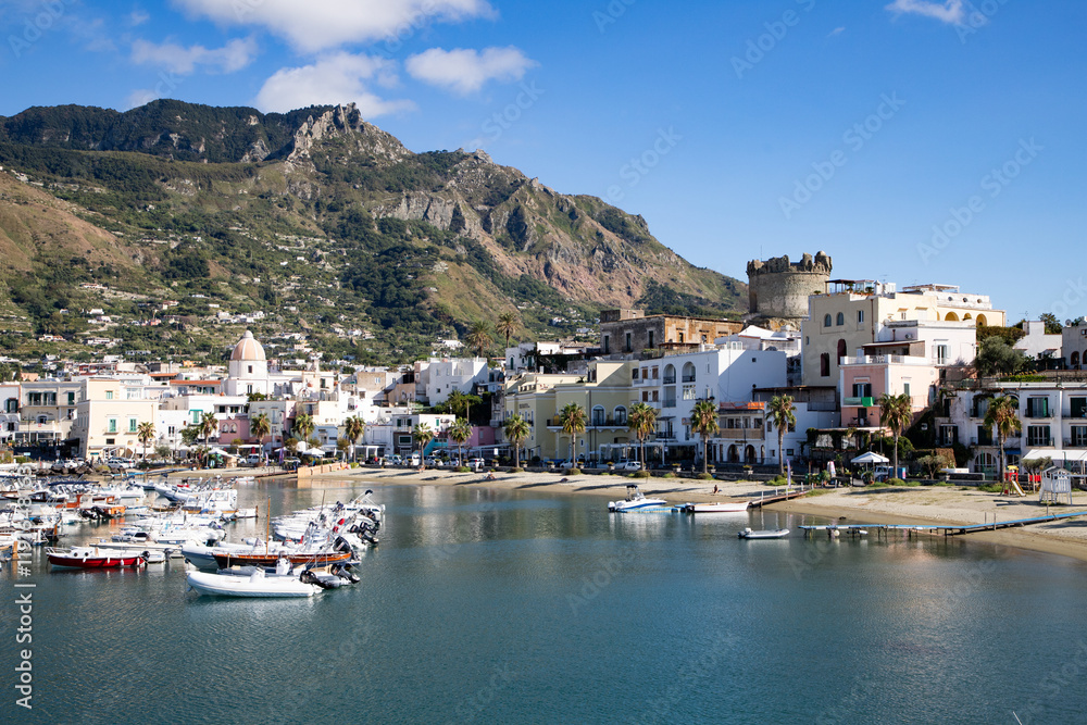 landscape with Forio, Ischia island, Italy landscape with Forio, Ischia island, Italy