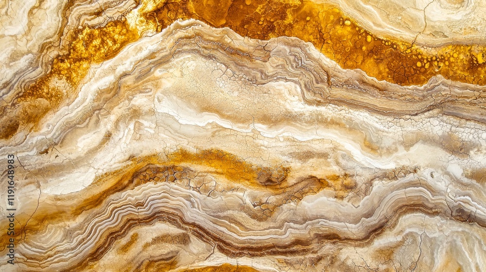Oxidized minerals creating wavy patterns and textures in nature, resembling an abstract painting with warm earthy tones, perfect for backgrounds and design projects Oxidized minerals creating wavy patterns and textures in nature, resembling an abstract painting with warm earthy tones, perfect for backgrounds and design projects
