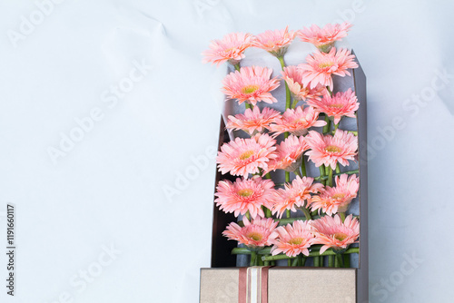 Flower box is a gift for the festival.