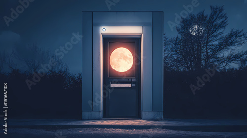Atm sur fond blanc. Moonspire. Illustration