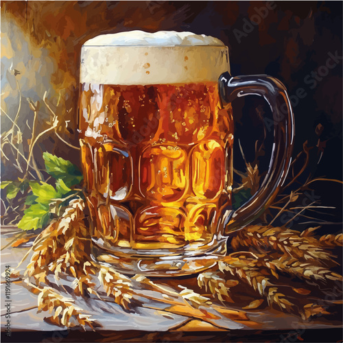 Vektorisiert aus dem Package Bier, Kloster, Comic, Coloring, Mandala, SciFi