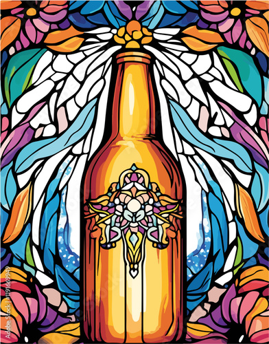 Vektorisiert aus dem Package Bier, Kloster, Comic, Coloring, Mandala, SciFi