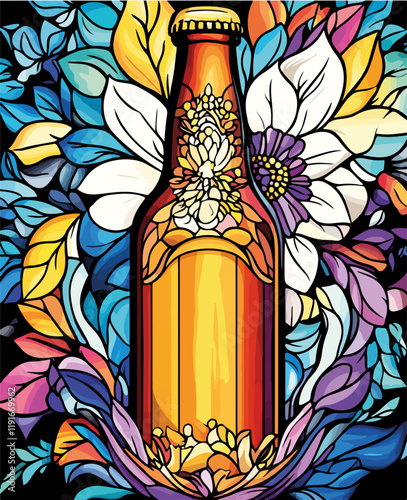 Vektorisiert aus dem Package Bier, Kloster, Comic, Coloring, Mandala, SciFi