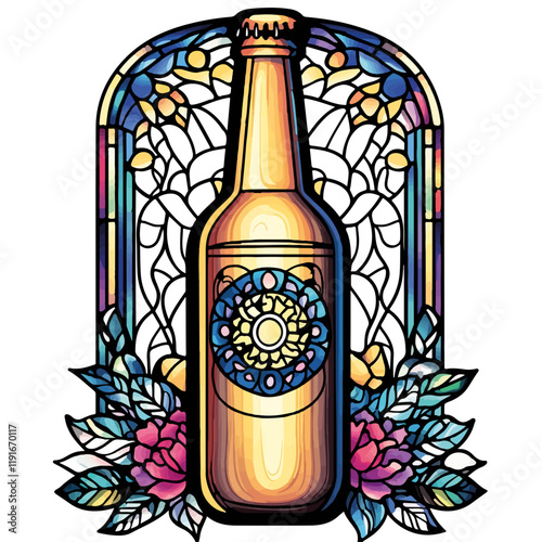 Vektorisiert aus dem Package Bier, Kloster, Comic, Coloring, Mandala, SciFi