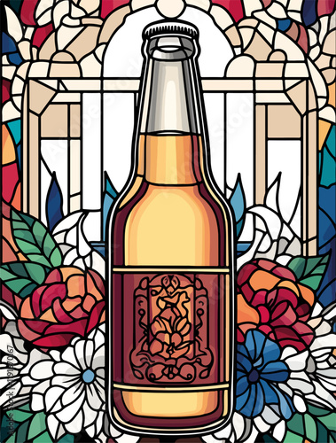 Vektorisiert aus dem Package Bier, Kloster, Comic, Coloring, Mandala, SciFi
