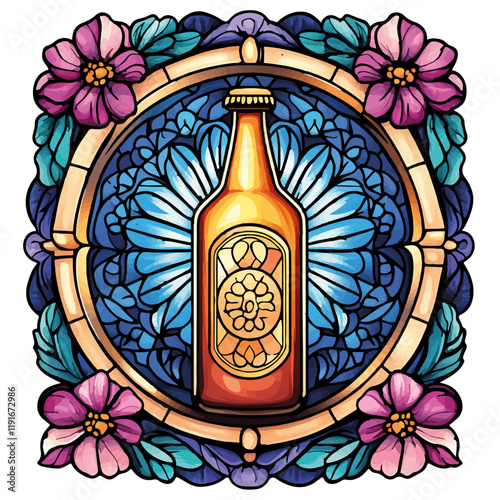 Vektorisiert aus dem Package Bier, Kloster, Comic, Coloring, Mandala, SciFi