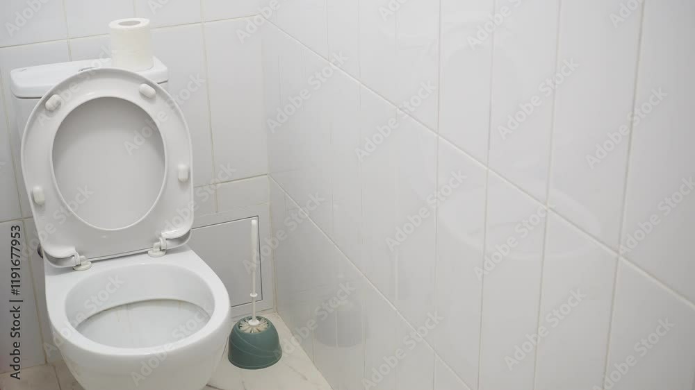 toilet bowl in a bathroom
