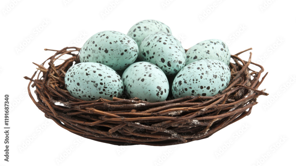 Eggs in nest transparent background Eggs in nest transparent background