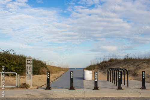 Accessible walk way to the beach in Sanbridge Virginia