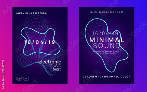 Edm Event. Electronic Beat Invitation. Violet Dj Banner. Night Club Set. Blue Music Background. Discotheque Concert Graphic. Electro Invite. Green Edm Event