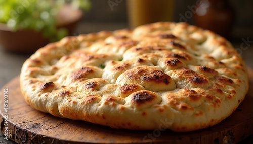 Plated Aish Baladi (Egyptian Flatbread)
