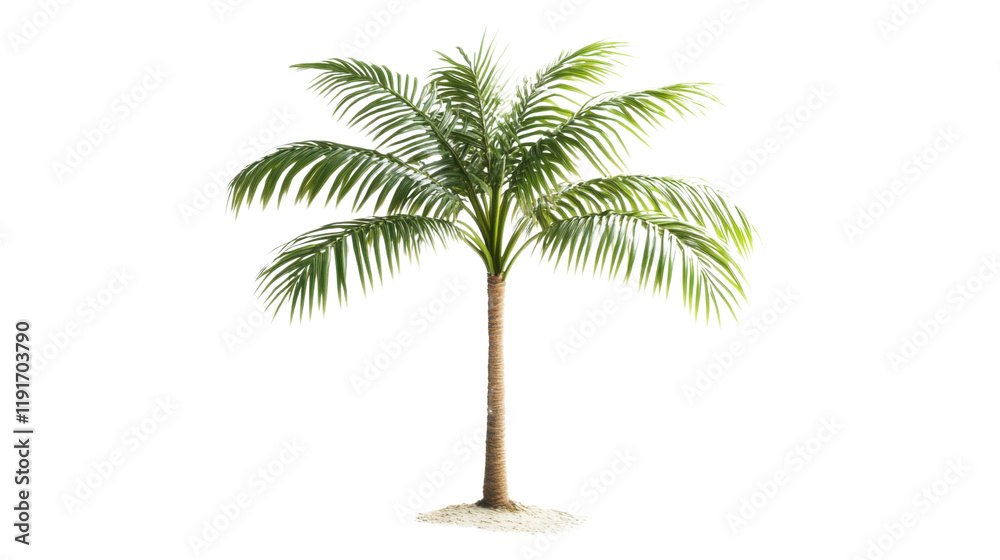 Obraz premium Palm tree transparent background