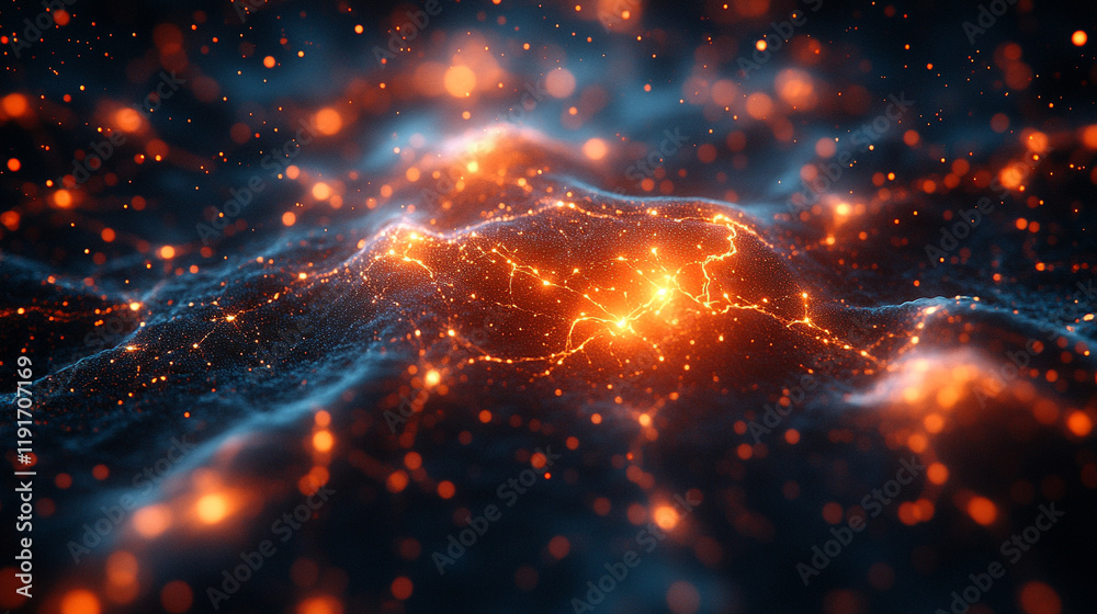 Abstract tech background showcasing digital particles explosion, quantum core, computing network system, AI, and global data connections with blurred bright light tone and caption space on the side
Abstract tech background showcasing digital particles explosion, quantum core, computing network system, AI, and global data connections with blurred bright light tone and caption space on the side