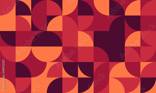 Geometric vector pattern featuring minimal shapes and seamless design. Great for abstract backgrounds, trendy posters, or textile prints. Modern and artistic simplicity.