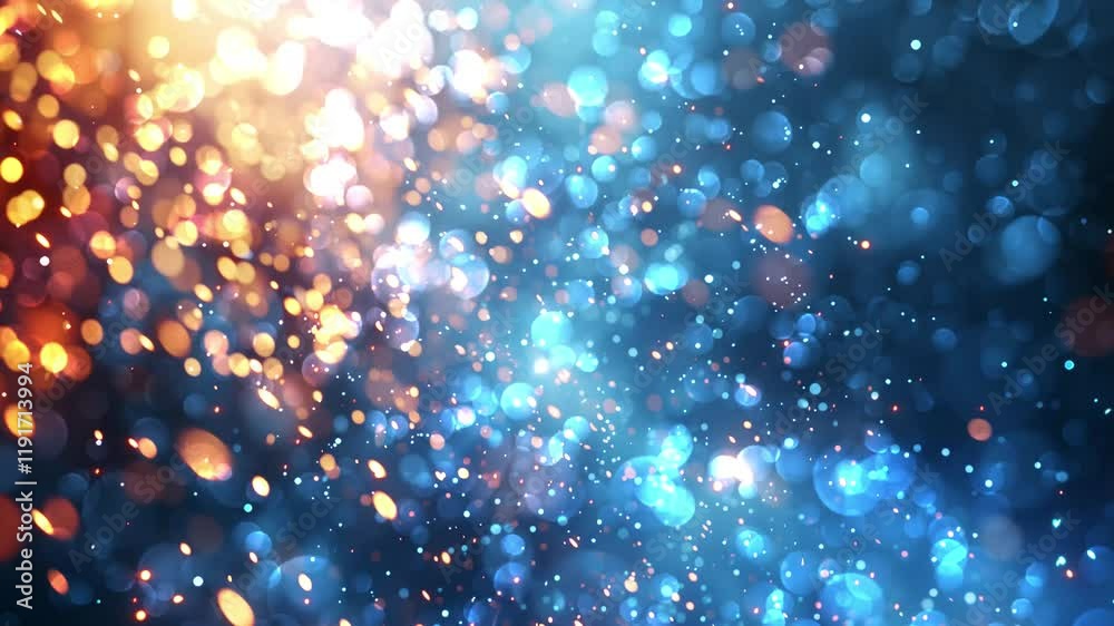 flying sparks blue sparks blurred bright light seamless looping overlay 4k virtual video animation background