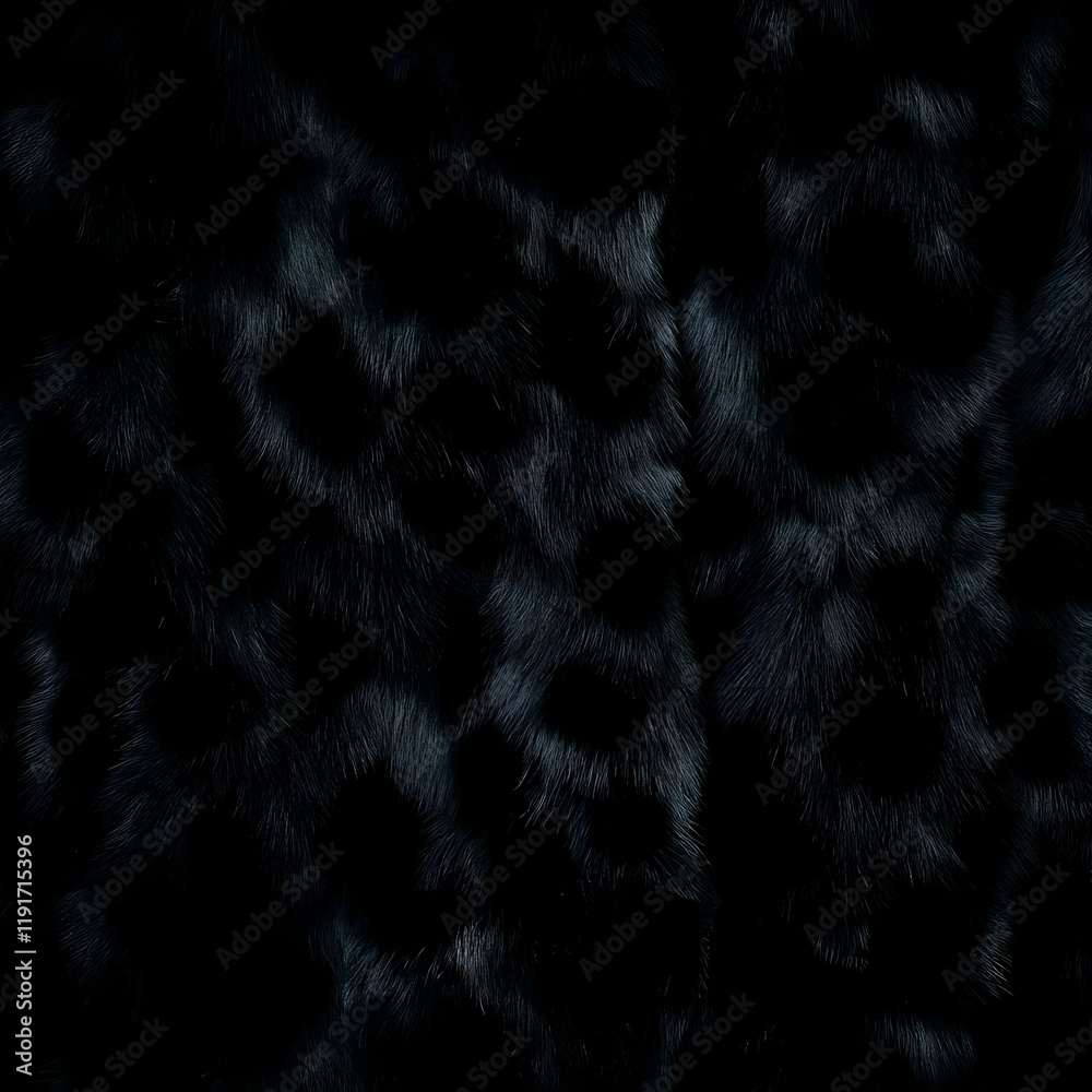 Luxurious Black Fur Texture Creates a Soft and Elegant Background for Fashion and Design Projects