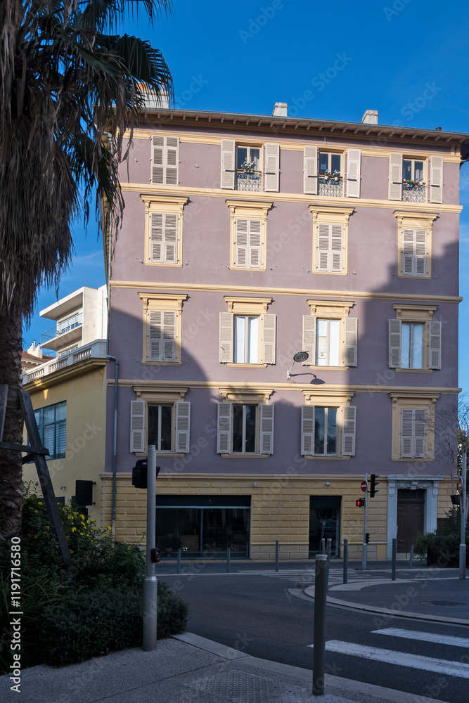 Naklejka premium The Center city of Nice, France