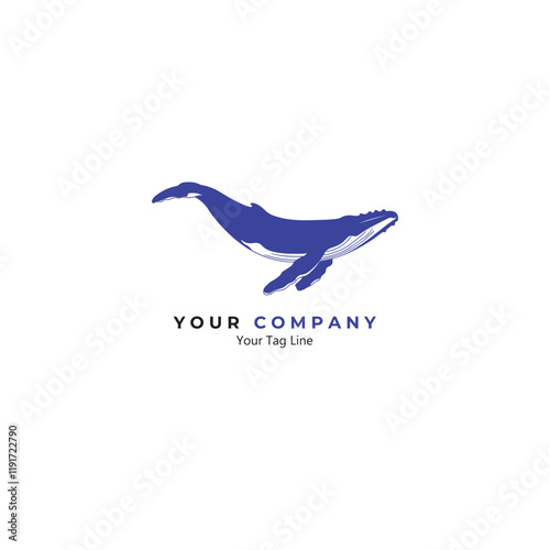 Blue Whale Logo for Big company