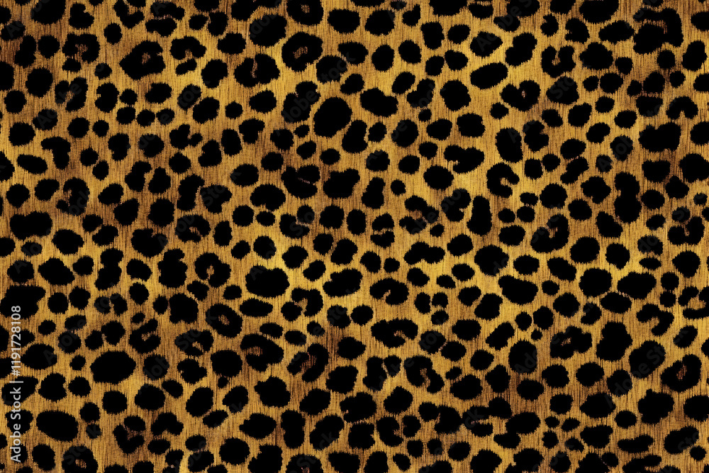 Leopard Print Pattern Shows Wild Animal Skin Texture Design Seamlessly Leopard Print Pattern Shows Wild Animal Skin Texture Design Seamlessly
