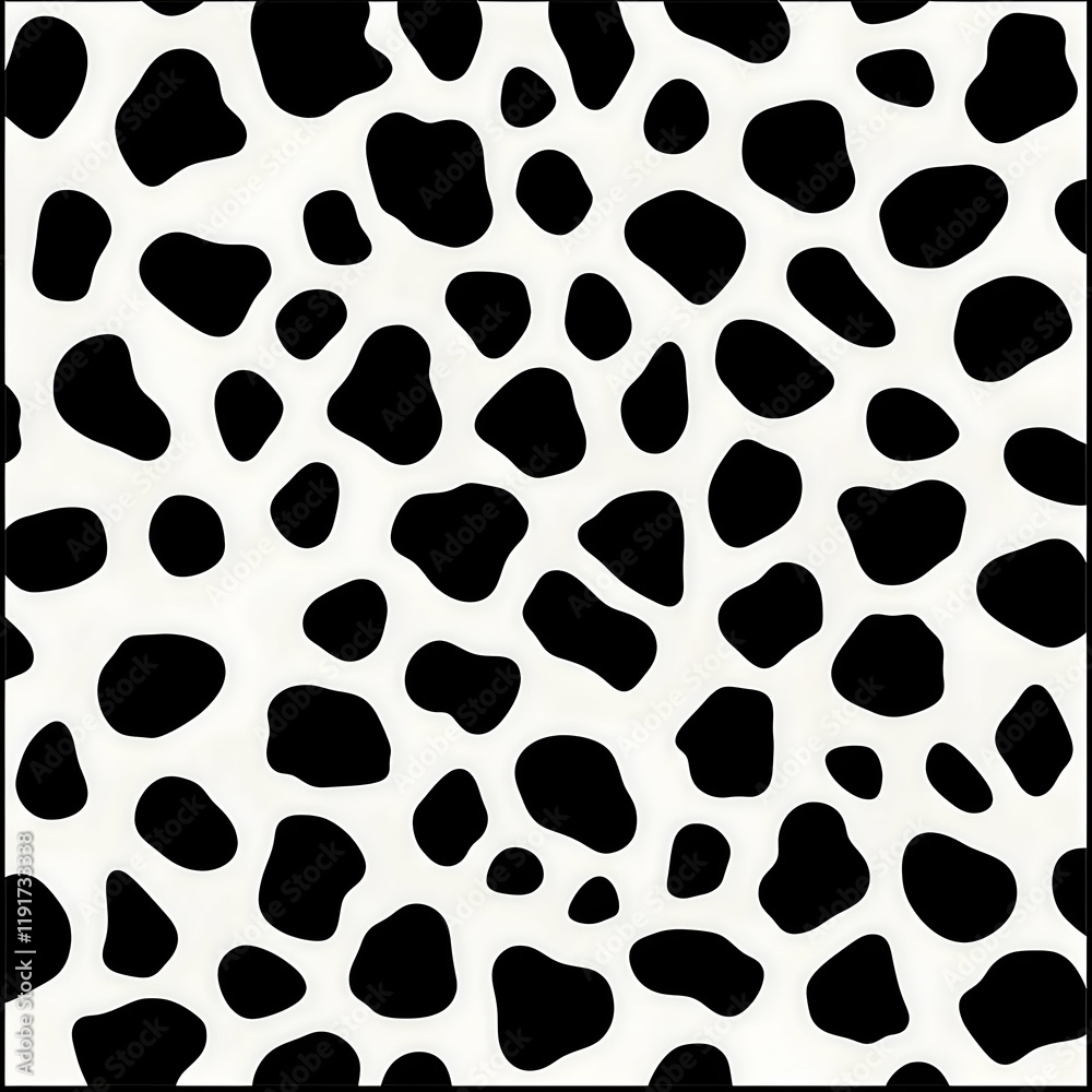 Black and White Irregular Shapes Seamless Pattern Background Design Black and White Irregular Shapes Seamless Pattern Background Design