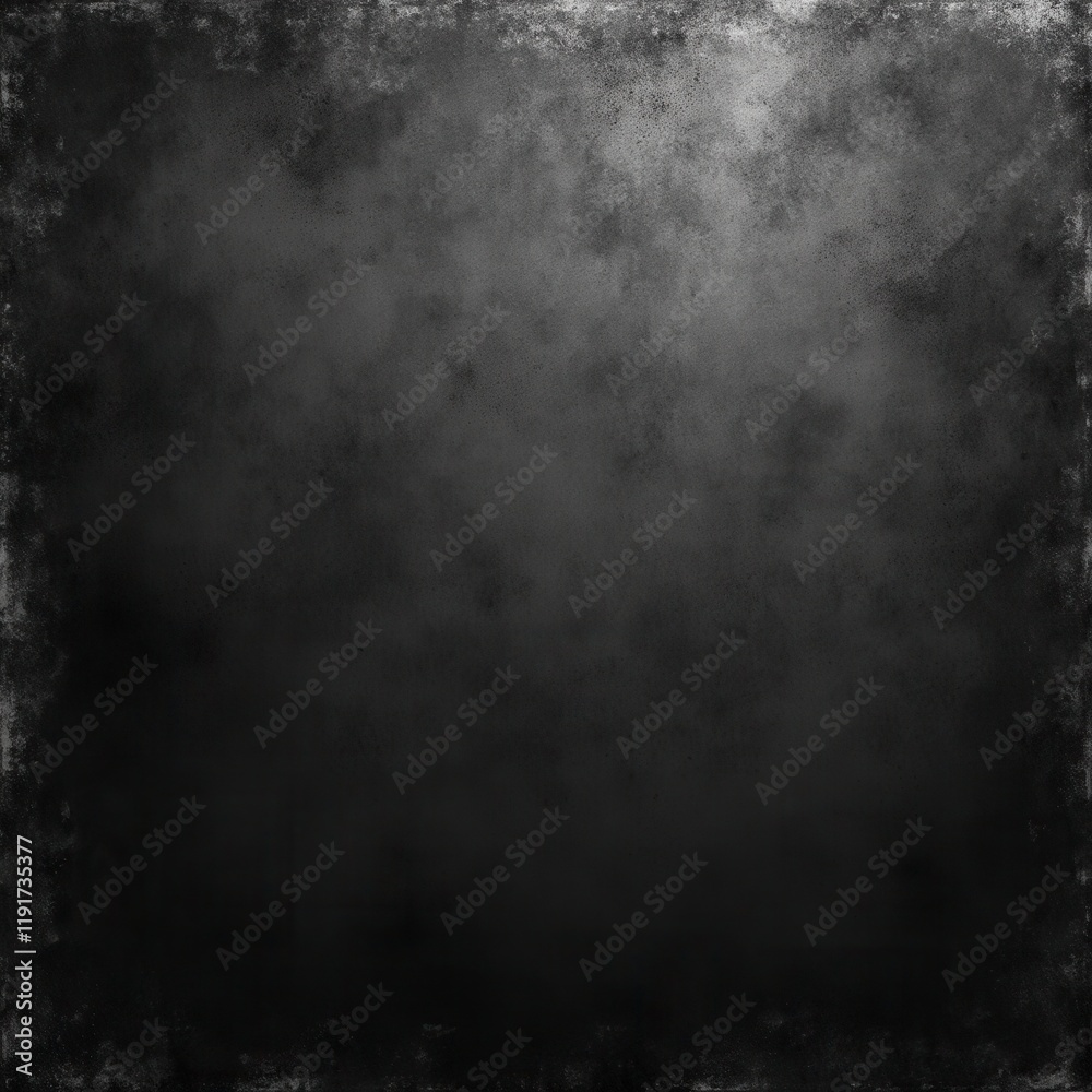 Monochrome Grainy Background, Black White Dark Noisy Texture