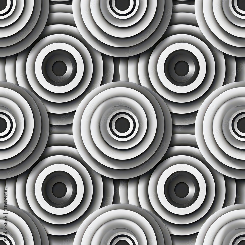 Monochrome Harmony. Abstract Geometric Textile Art Monochrome Harmony. Abstract Geometric Textile Art