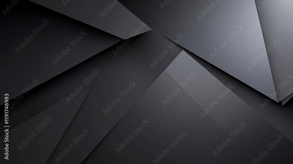 Abstract Dark Grey Geometric Triangles Background Design Abstract Dark Grey Geometric Triangles Background Design