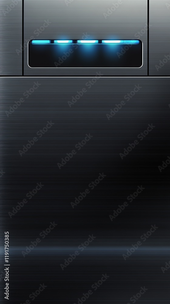 futuristic grey metallic mobile wallpaper featuring luminous window with blue glowing lights futuristic grey metallic mobile wallpaper featuring luminous window with blue glowing lights