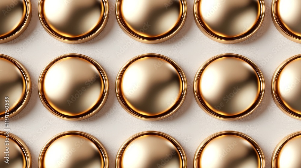 Minimalist golden circle patterns on a white background, with seamless geometric precision, exuding modern sophistication Minimalist golden circle patterns on a white background, with seamless geometric precision, exuding modern sophistication