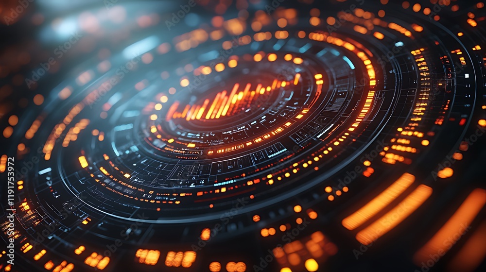 Futuristic HUD interface data flow, digital screen, technology background, virtual reality Futuristic HUD interface data flow, digital screen, technology background, virtual reality