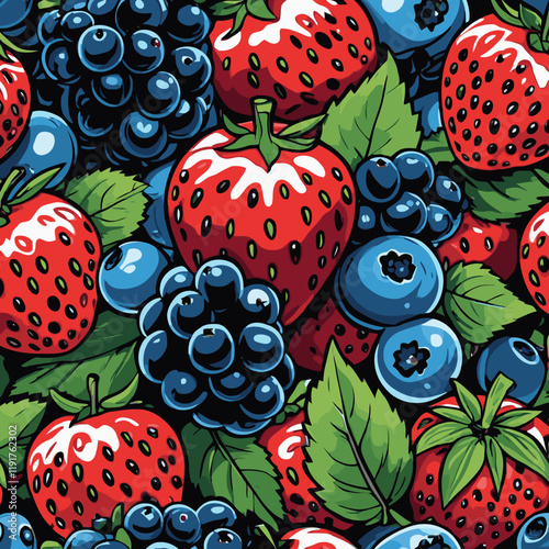 blackberry vector art for design needs 