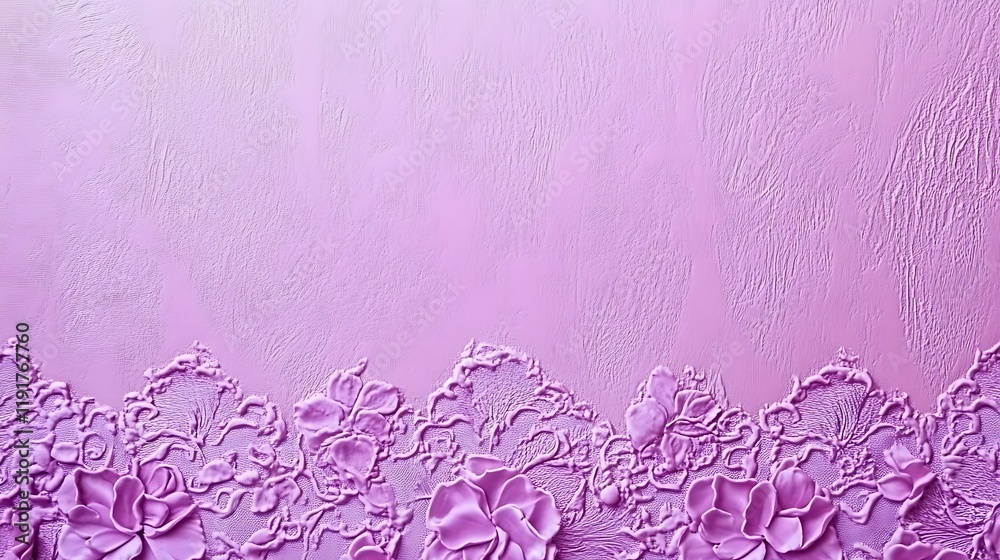 Obraz premium Lavender Floral Embossed Texture Background Design