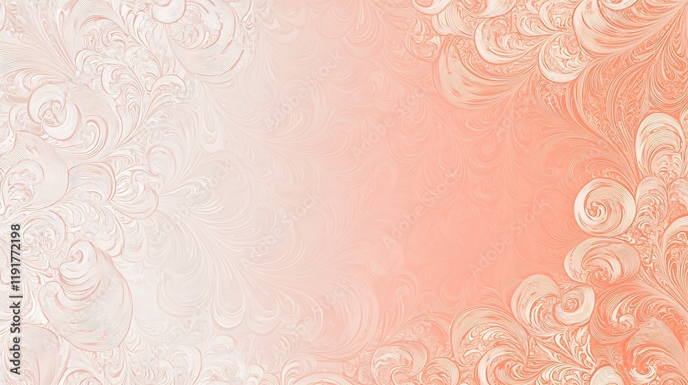 Elegant Peach and White Swirl Pattern Background Elegant Peach and White Swirl Pattern Background
