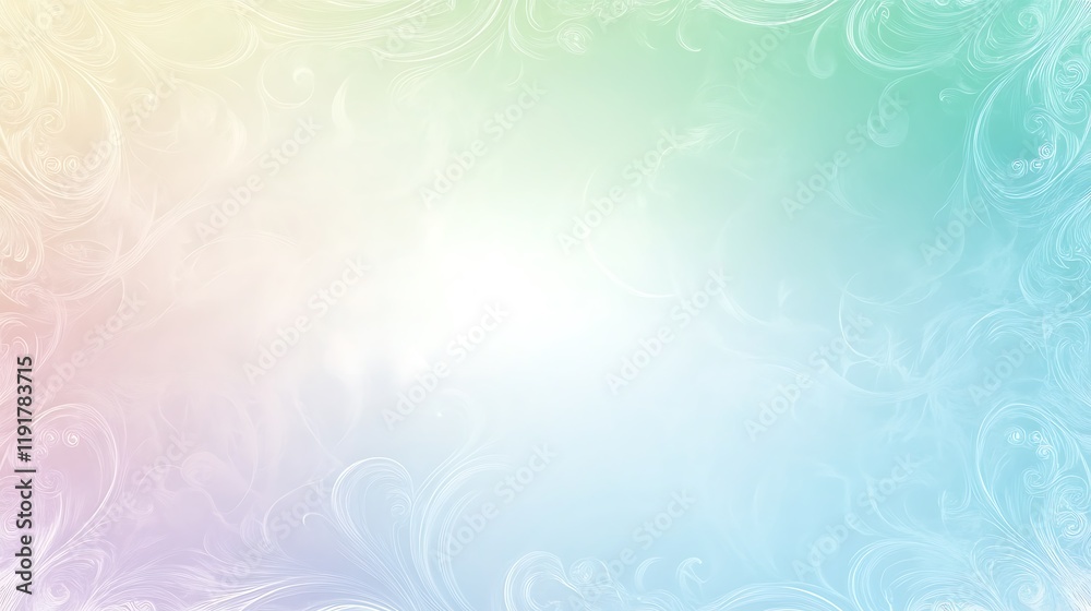 Pastel Swirls Frame Soft Background Design Pastel Swirls Frame Soft Background Design