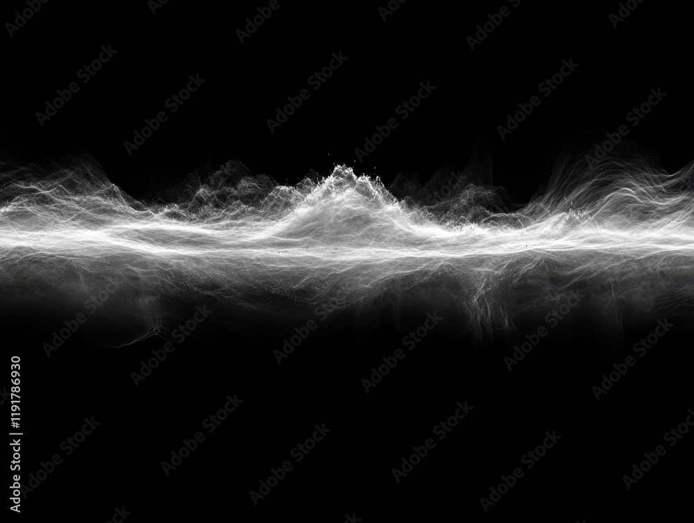 Abstract White Landscape Digital Art: Ethereal Waves of Light and Shadow Abstract White Landscape Digital Art: Ethereal Waves of Light and Shadow